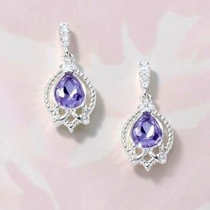 Silver-tone necklace and earrings. Both new and in the box.